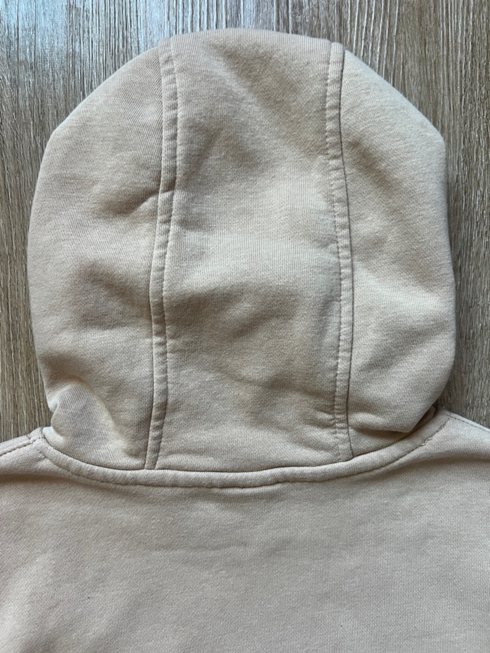 Nike Kids Tan Pullover Hoodie with Multicolor Paint Splatter Logo Size 7 - Picture 7 of 9